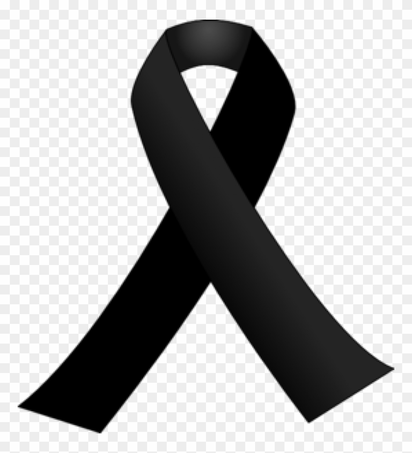 Lazo Negro Vector - Funeral Black Ribbon Clipart #3035813