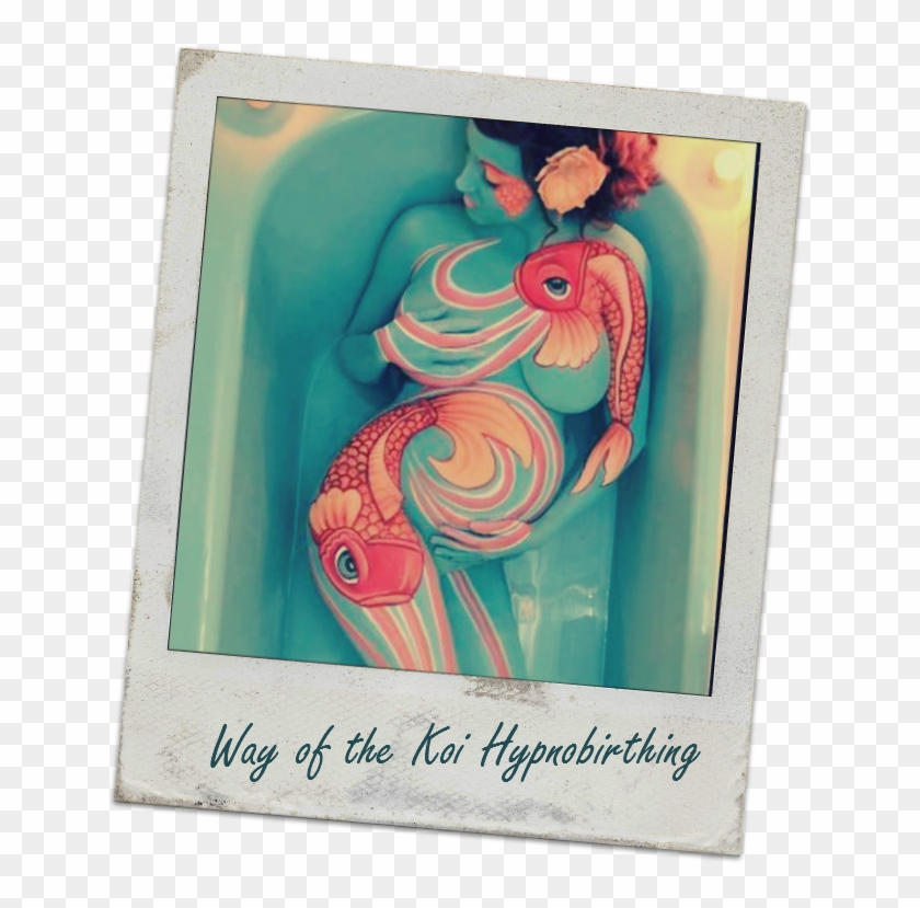 Way Of The Koi Hypnobirthing Bristol Glastonbury Frome - Sexy Pregnancy Body Paint Clipart #3036395