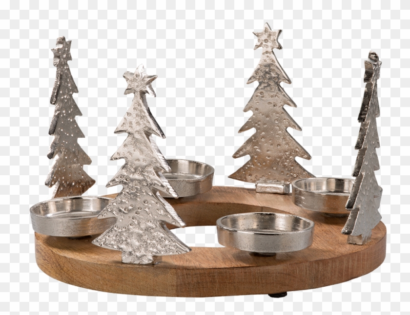 Advent Wreath "fir Trees" Clipart