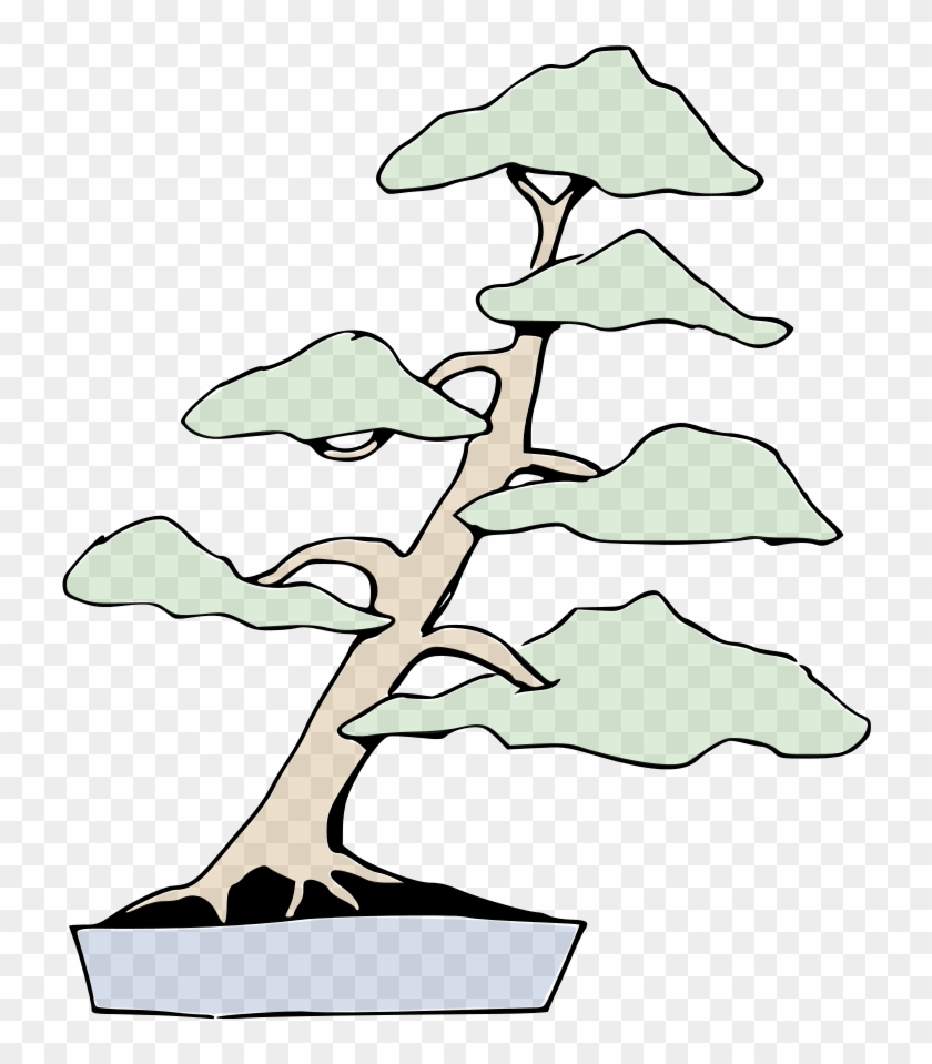 Bonsai Geneigte Form - Bonsai Styles Clipart #3036902