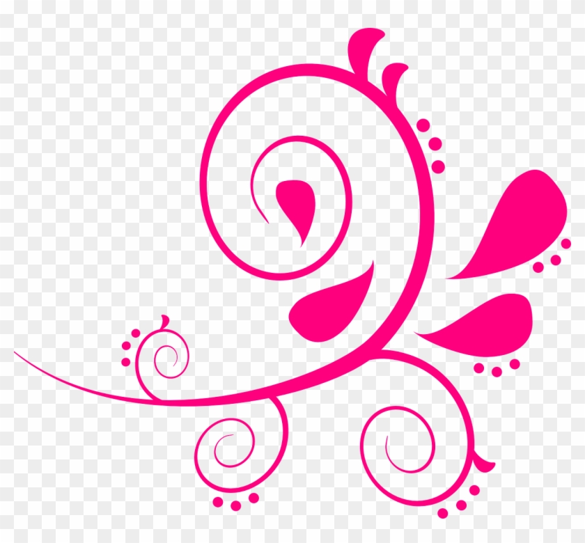 Pink Swirls Clip Art - Pink Swirl Clipart - Png Download #3037175