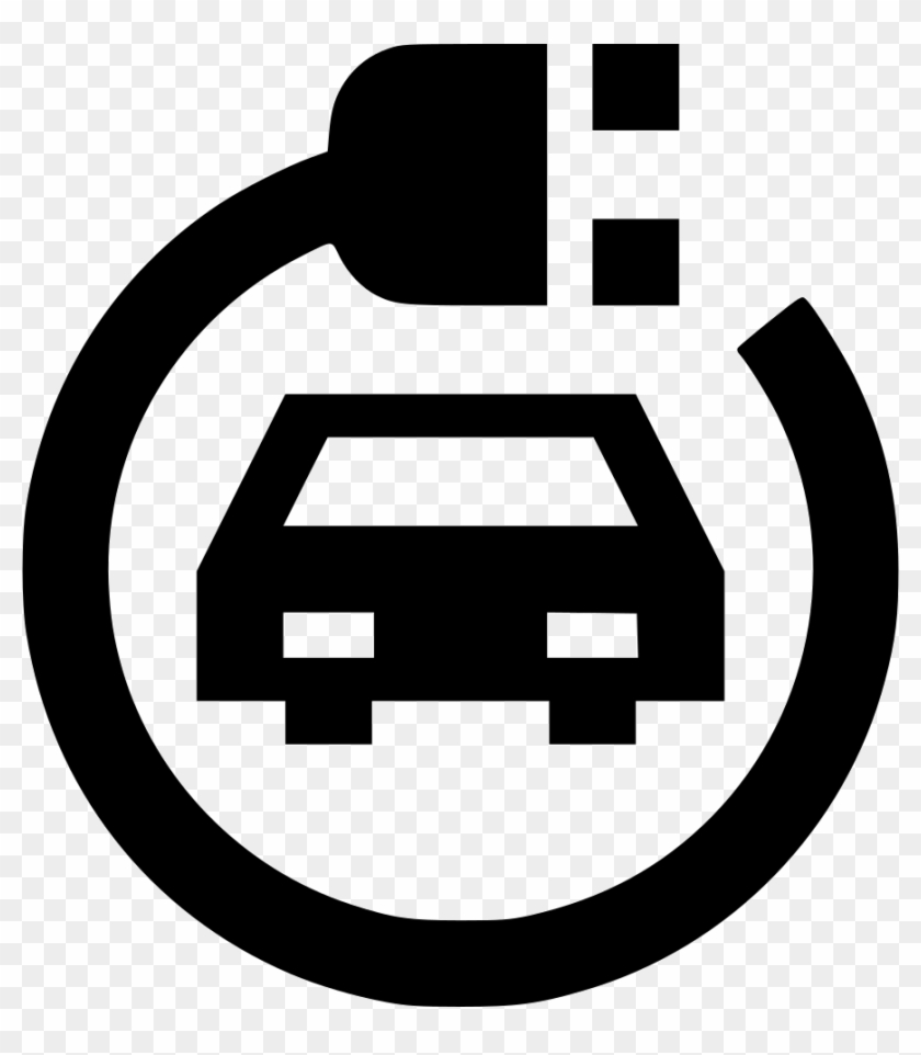 Png File Svg - Icon White Electric Car Clipart