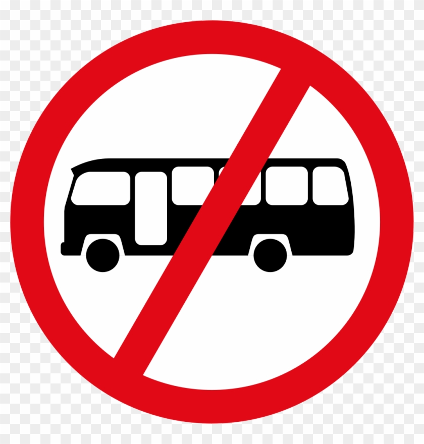 Prohibitory Traffic Sign Bus Parking Clip Art - Road Signs South Africa - Png Download