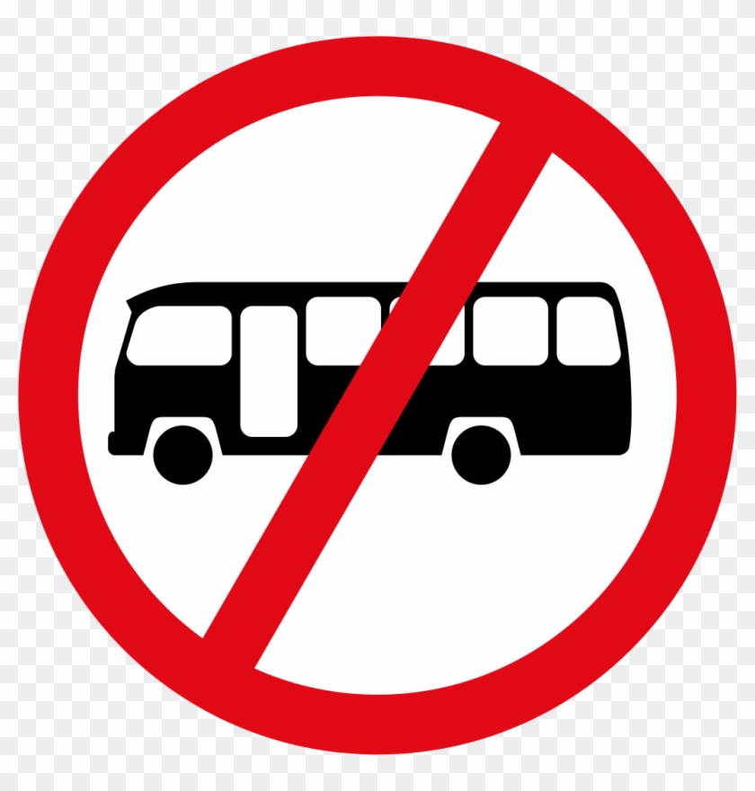 Prohibitory Traffic Sign Bus Parking Clip Art - Road Signs South Africa - Png Download #3037806