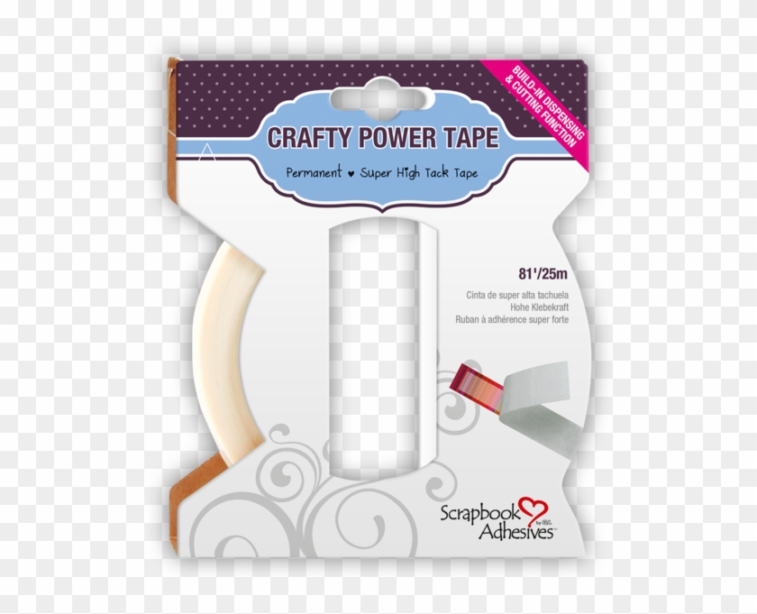 Crafty Power Tape Dispenser 81ft - Scrapbook Adhesives Crafty Power Tape Clipart #3038055