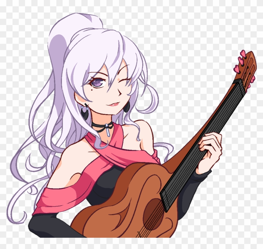 Drawing Guitar Simple - Cartoon Clipart