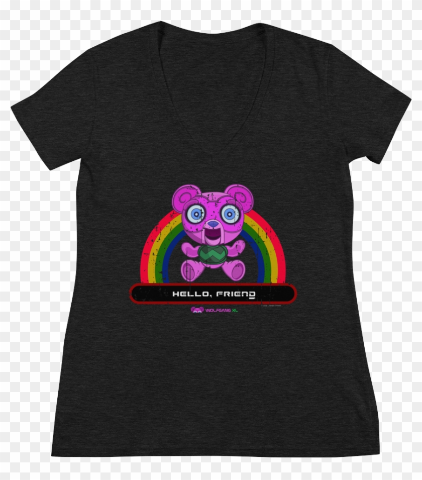 "hello, Friend" Women's V-neck Distressed Shirt - House Divided Shirt Cowboys And Saints Clipart #3038263