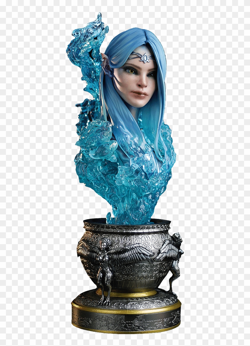 Hmo - Siren Bust - Statue Bust Clipart #3039159