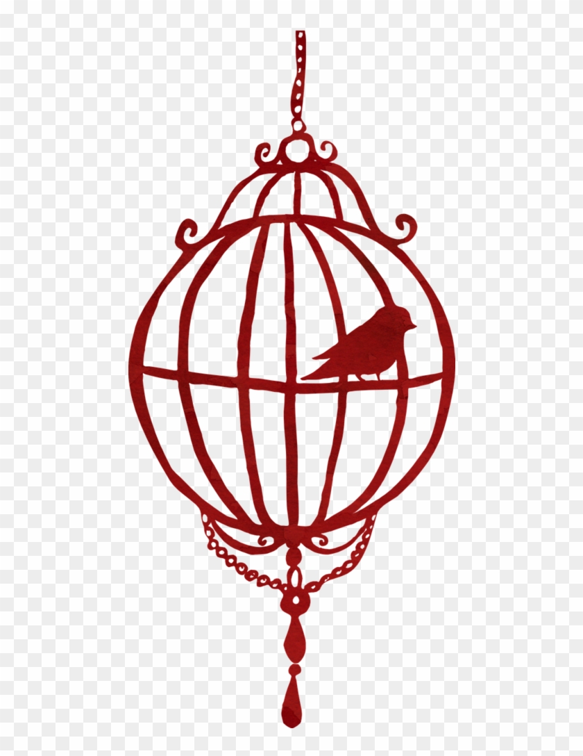 Birdcage Bird Cage, Animals - Silhouette Bird Cage Clipart #3039497