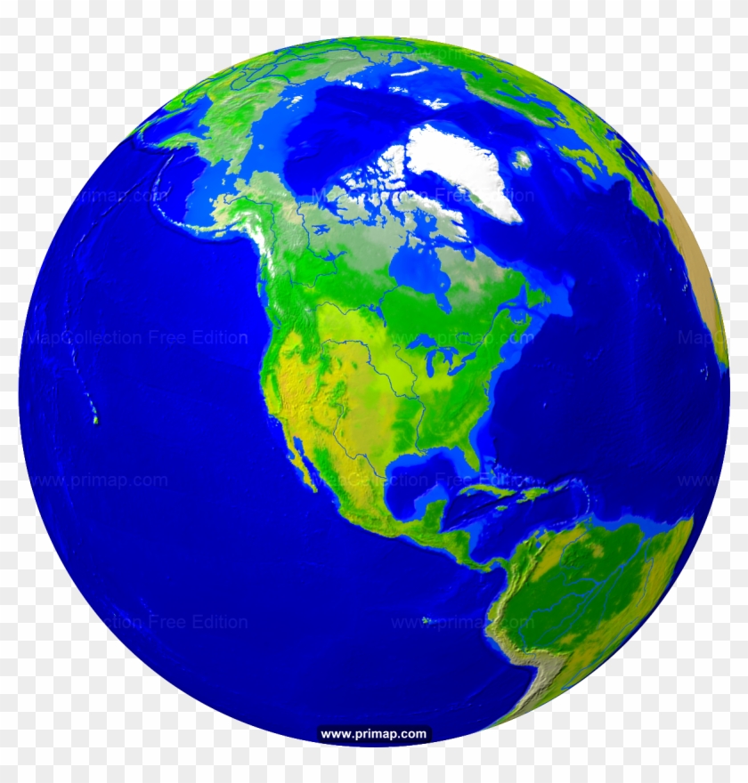 World Map On - Information Of North America Clipart #3039696