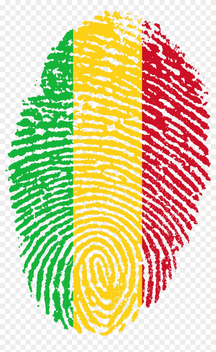 Mali Flag Fingerprint Country 654129 - Guinea Flag Fingerprint Clipart #3040643