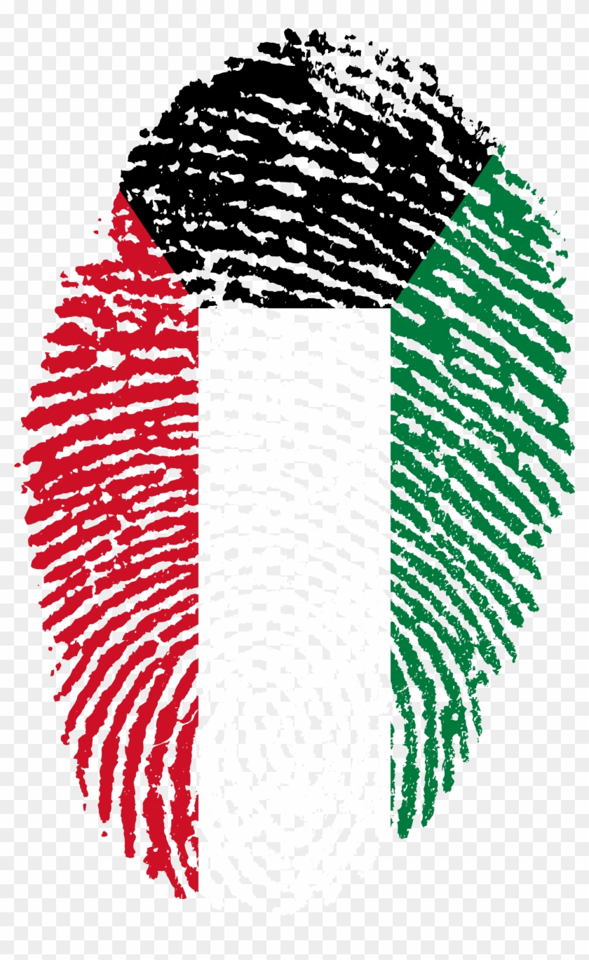 Kuwait Flag Fingerprint Country 655502 - Kuwait Flag Fingerprint Clipart #3040652