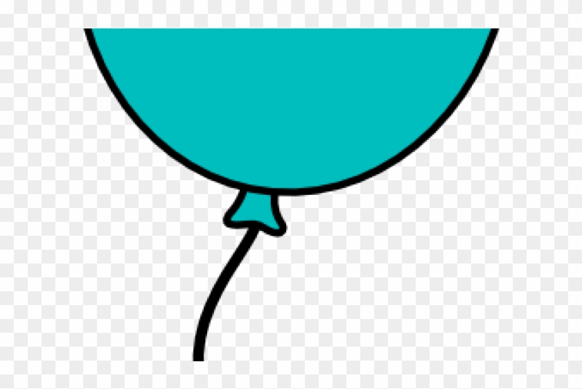 Dark Blue Clipart Single Balloon - Png Download