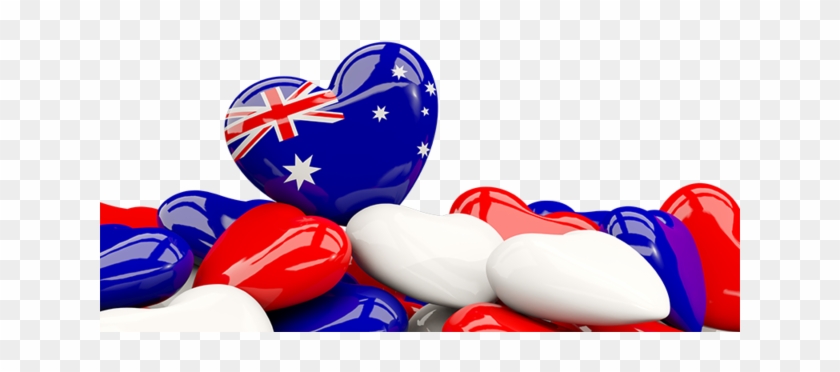 Illustration Of Flag Of Australia - El Salvador Heart Icon Clipart #3041774