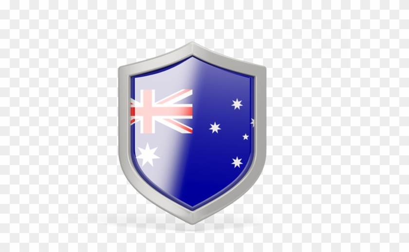 Illustration Of Flag Of Australia - New Zealand Flag Shield Clipart #3041780