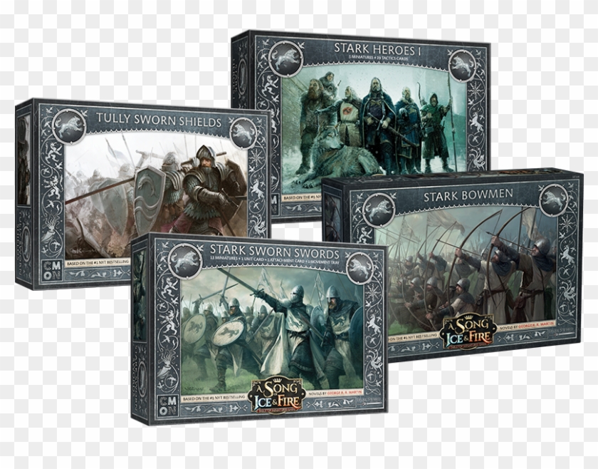 Cool Mini Or Not Has Announced 4 New Box Sets Of Stark - Song Of Ice And Fire Stark Swords Clipart #3041905