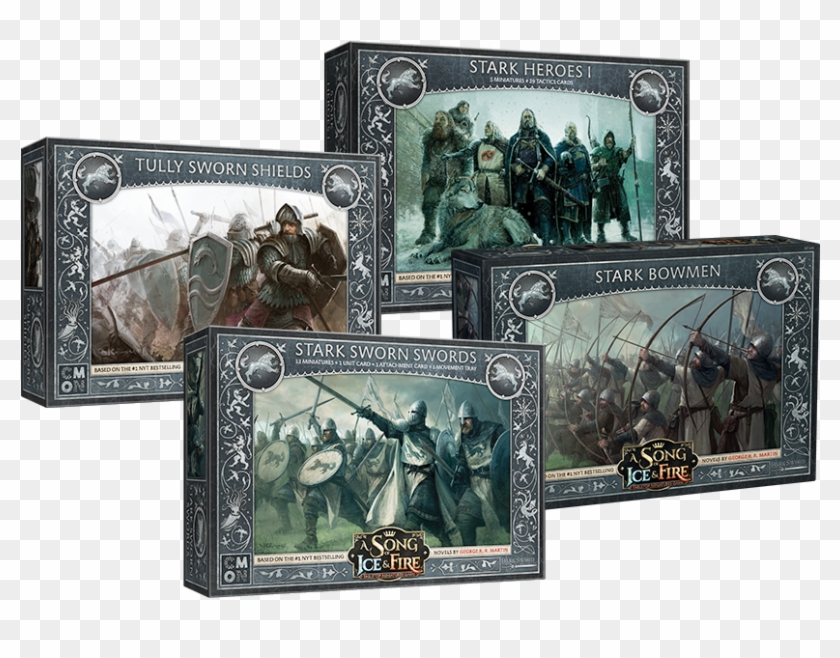 Cool Mini Or Not Has Announced 4 New Box Sets Of Stark - Song Of Ice And Fire Stark Swords Clipart