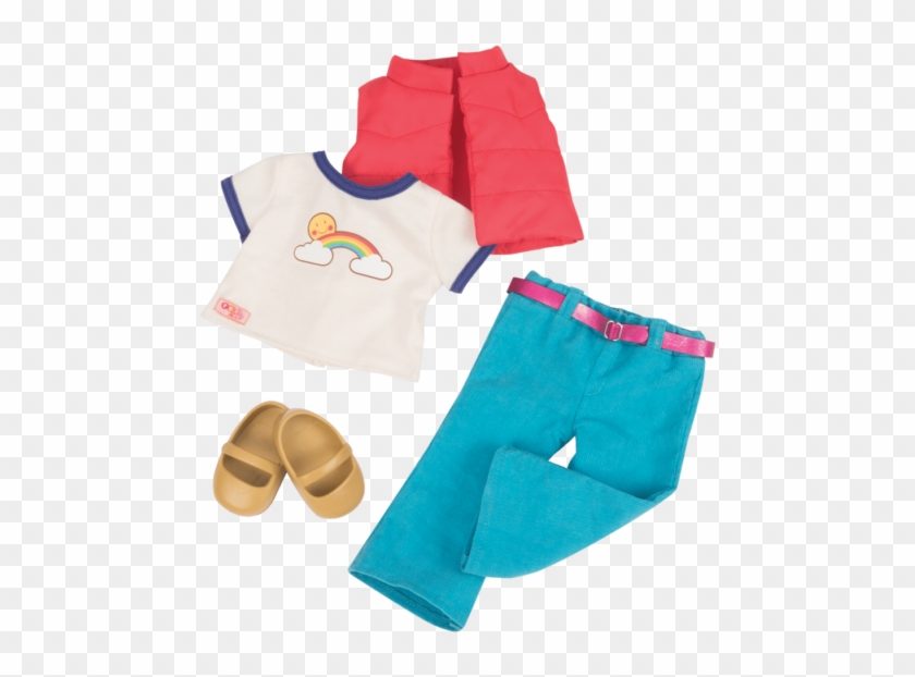 Dream On Retro Outfit For 18-inch Dolls - Acessórios Ou Generations Ri Happy Clipart
