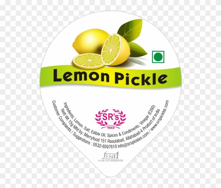 Lemon Sweet Pickle - Label Clipart