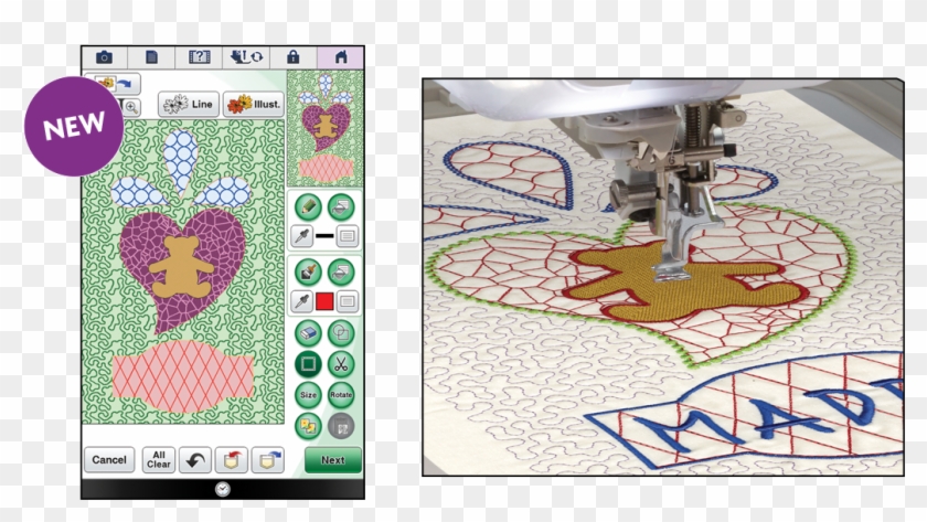 You Can Even Combine Shapes And Apply Inside Or Outside - Sewing Clipart #3042731