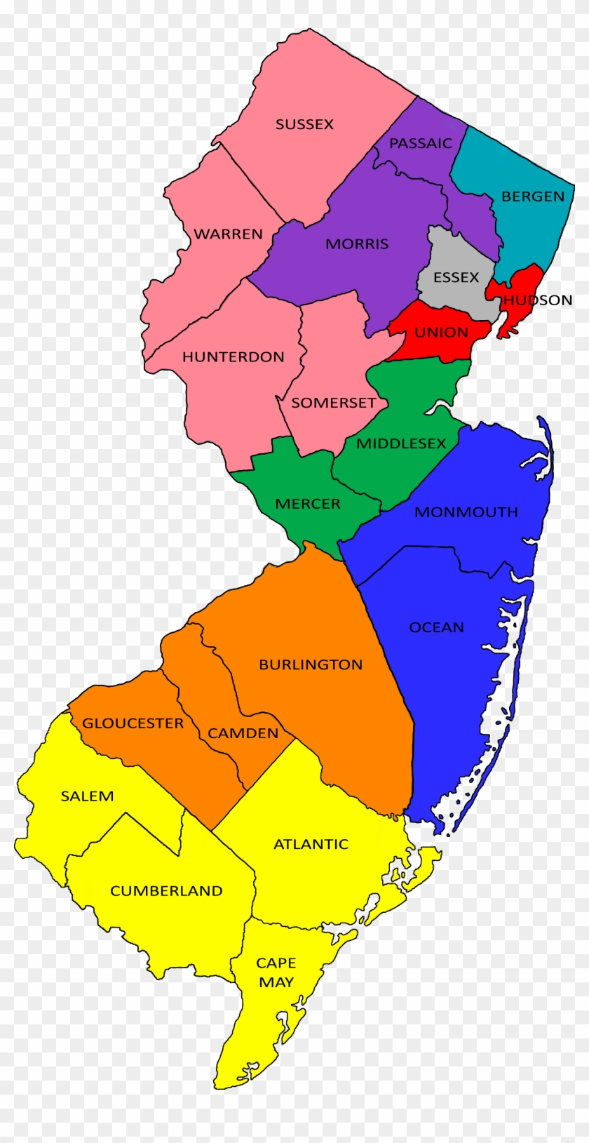 Mhc Ppc 2018 Map - New Jersey Map Pine Barrens Clipart