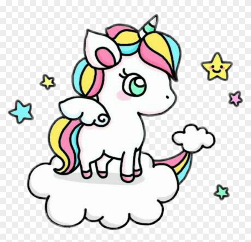 Cute Unicorn Clipart Tumblr Design Templates Did You - Kawaii Unicorn - Png Download