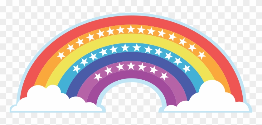 Ad Astra Rainbow Sticker - Circle Clipart #3043178