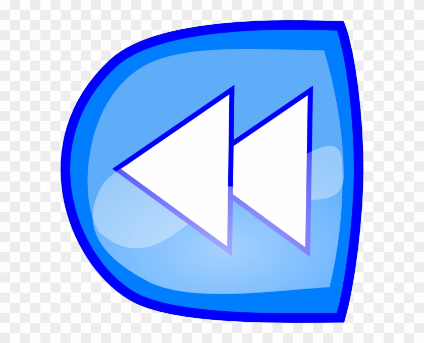 Forward Blue Button Clip Art At Clker - Gambar Tanda Kembali - Png Download