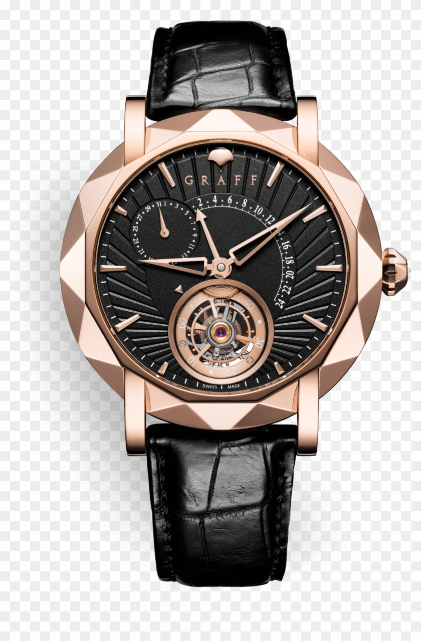 Pink Gold Mens Watches - Arnold And Son Perpetual Moon Black Clipart #3044232