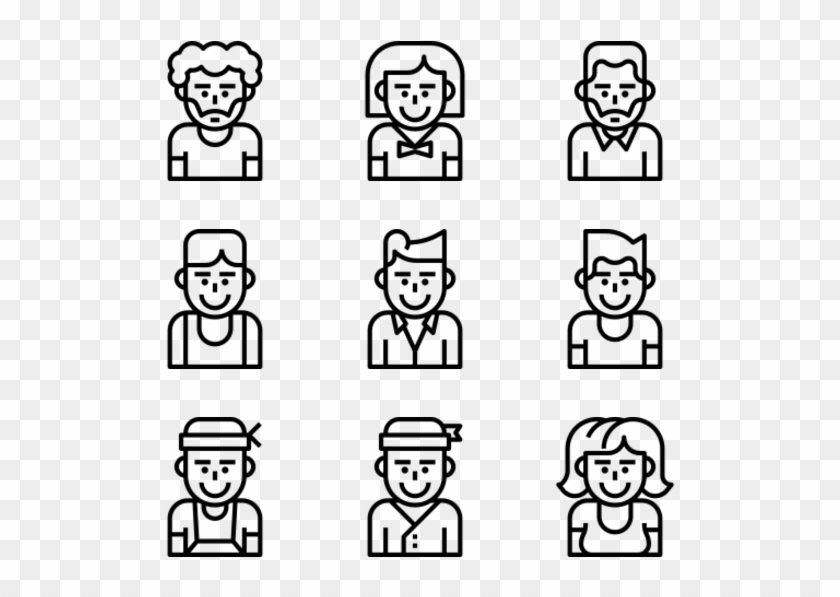 People And Avatars - Cartoon Clipart #3044319