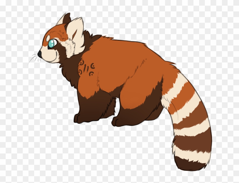 Panda Drawing Colorful - Red Panda Clipart