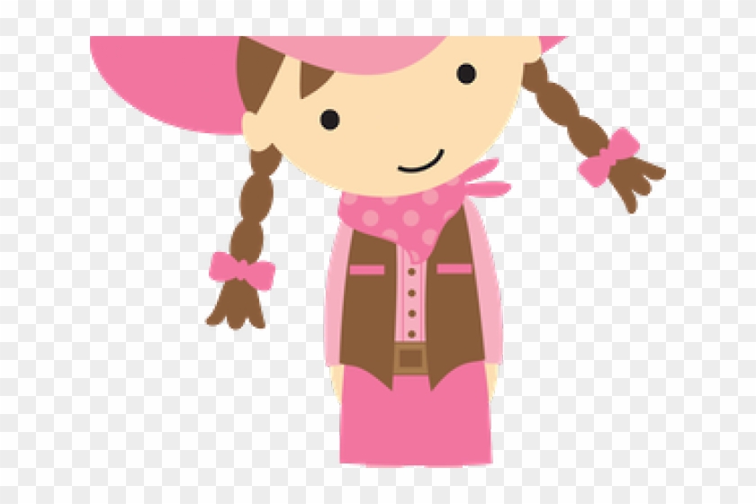 Cowgirl Clipart Cow Girl - Little Cowboys And Cowgirls Cartoons - Png Download