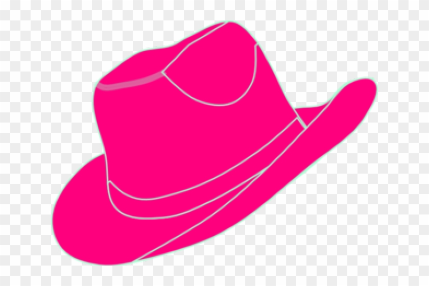 Cowgirl Clipart Cowgirl Hat - Pink Cowboy Hat Clip Art - Png Download #3045060