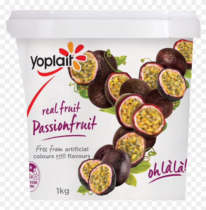 Yoplait Passion Fruit Yogurt , Png Download - Yoplait Strawberry Yoghurt 1kg Clipart #3045286