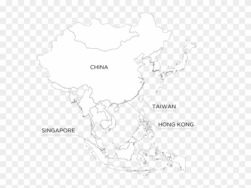 Asia - Map Of Asia Graphic Maps Clipart #3045398