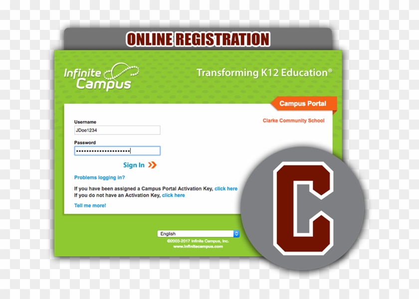 Clarke Community Schools Osceola Online Registration - Infinite Campus Clipart