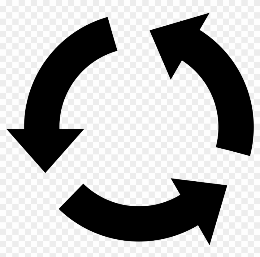 As Rondo Icon - Roundabout Sign Png Clipart #3045601