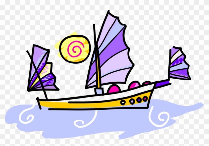 Sailing Vector Tour Boat Clipart