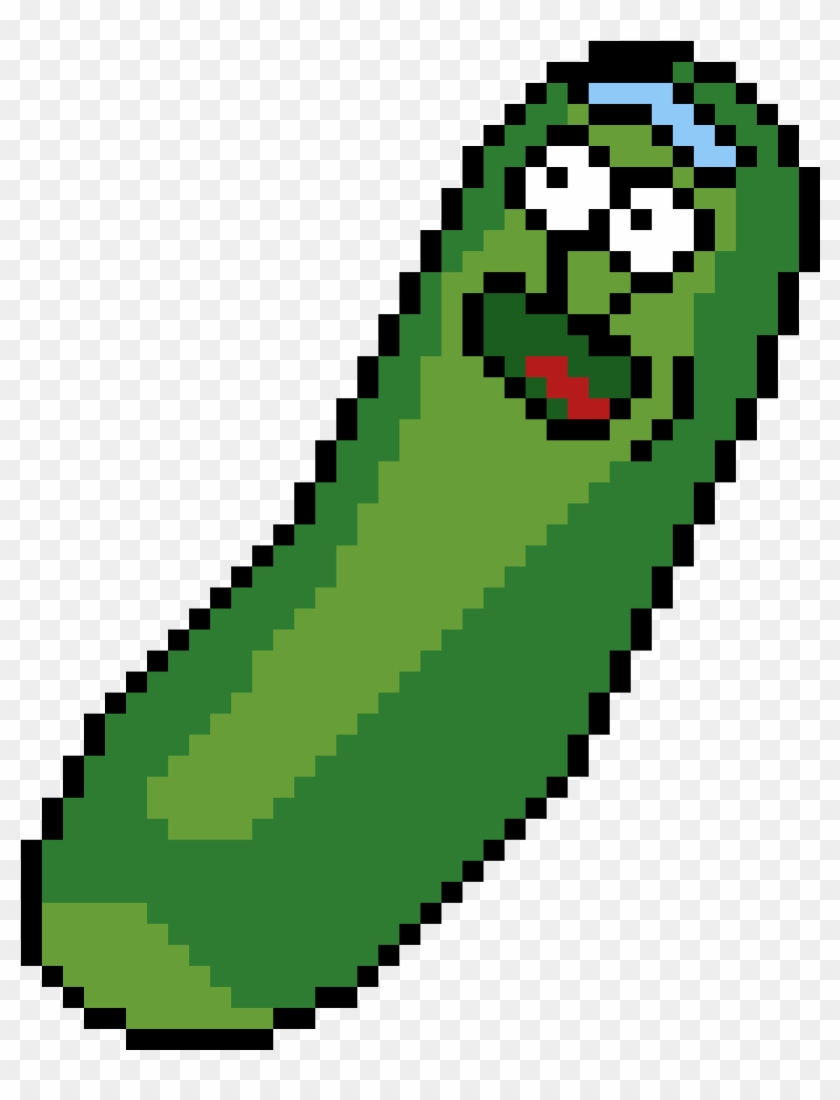 Pickle Rick - Perler Beads Rick And Morty Clipart