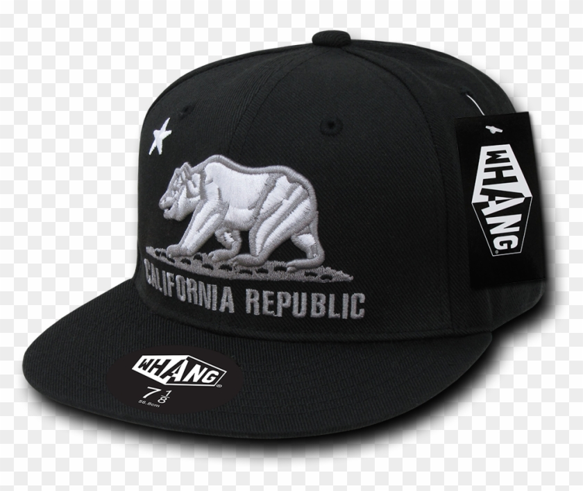 Whang California Bear Retro Fitted Baseball Cap Caps - California Republic Snapback Hat Clipart