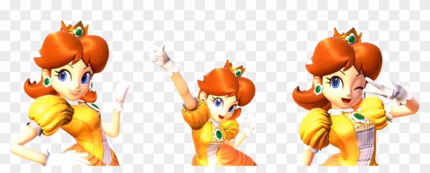 Daisy's Victory Poses From Super Smash Bros Ultimate - Super Smash Bros Ultimate Daisy Victory Poses Clipart #3047411