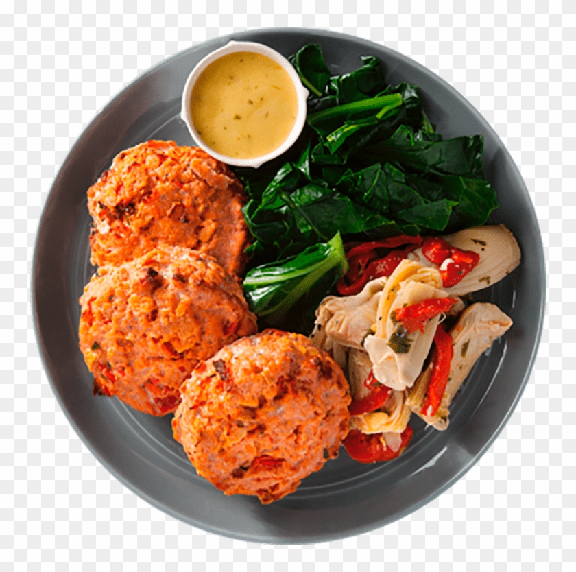 Wild Salmon Cakes - Fritter Clipart