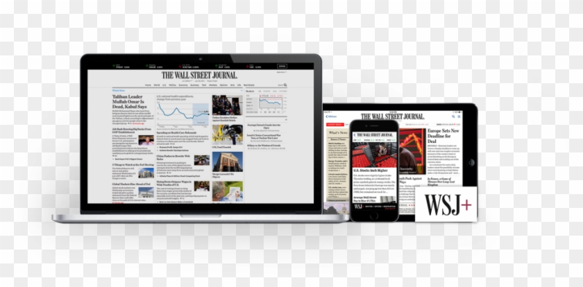 Wsj Digital Products On Desktop, Mobile And Tablet - Wall Street Journal Clipart #3048309