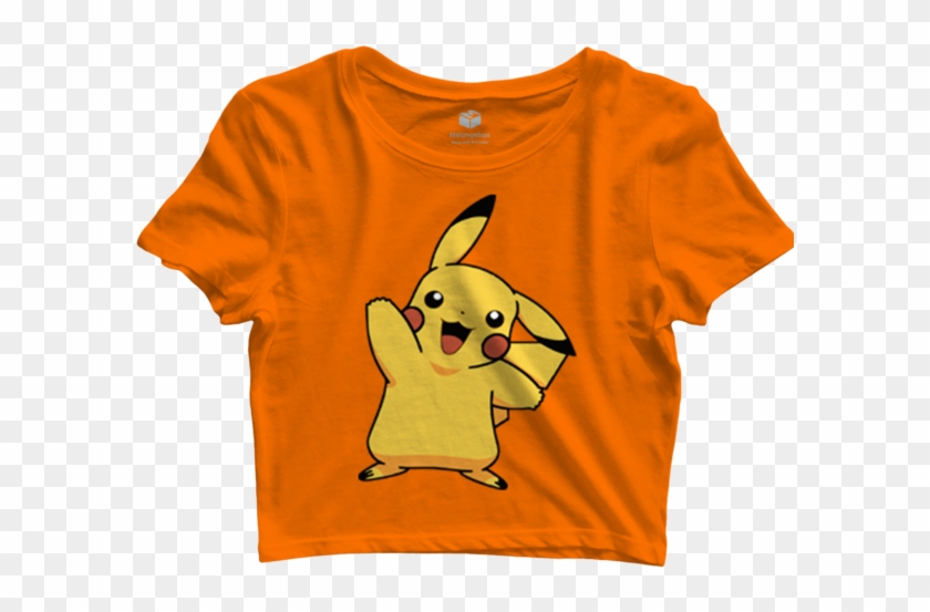 Buy Graphic Pikachu Crop Top At 44% Off On Melangebox - Crop Top Clipart #3048613