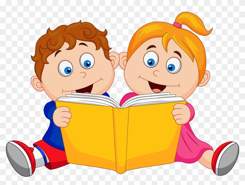Children Reading Bookscartoongoogle - Read Books Cartoon Clipart