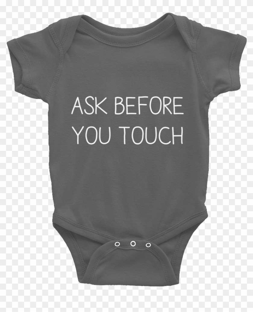 Ask Before You Touch Baby Onesie - Back To Work Mommy Clipart