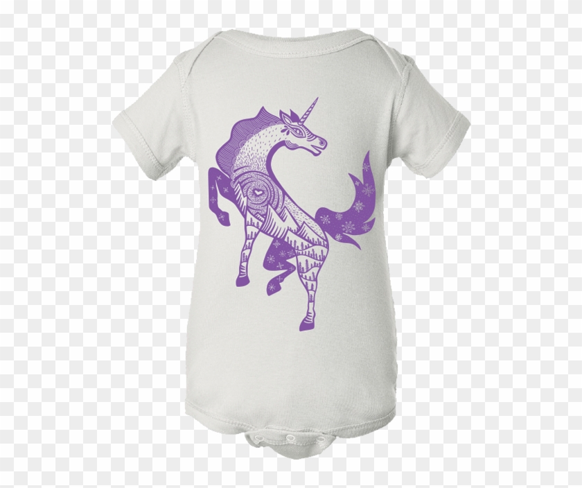 Unicorn Baby Onesie - Infant Bodysuit Clipart