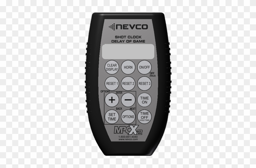 Nevco's Lightweight, Portable Hand-held Wireless Control - Shot Clock Controller Clipart