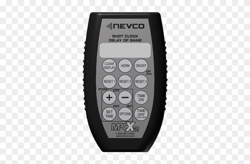 Nevco's Lightweight, Portable Hand-held Wireless Control - Shot Clock Controller Clipart #3049584
