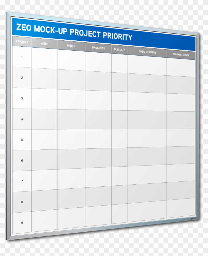 Transparent Dry Erase Board Transparent Background - Project Board Dry Erase Clipart #3049694